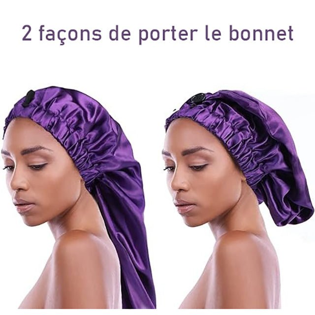 Bonnet de nuit longs en satin - Wkm Hair